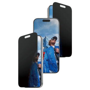 PanzerGlass Ultra Wide Fit FastFit „viskas viename“ privatumą užtikrinantis ekrano apsauginis stiklas, skirtas iPhone 17 / 16 Pro