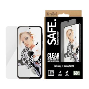 SAFE by PanzerGlass Ultra-Wide Fit ekrano apsauga su aplikatoriumi, skirta Samsung Galaxy A27 (5G)