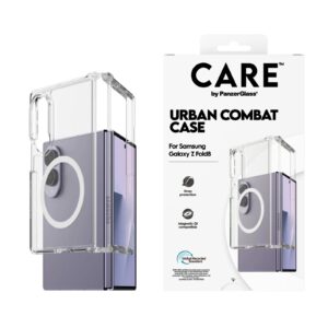 CARE by PanzerGlass Urban Combat dėklas, skirtas Samsung Galaxy Z Fold 8 – skaidrus
