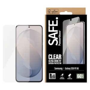 SAFE by PanzerGlass Ultra-Wide Fit ekrano apsauga su EasyAligner, skirta Samsung Galaxy S26 FE