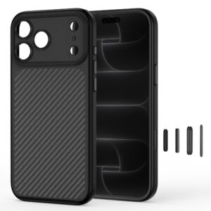 Tech-Protect MAGCAM MagSafe iPhone 17 Pro / 18 Pro CARBON JUODAS - Image 5
