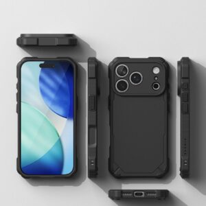 RINGKE RUGGED GEAR MAGNETINIS MagSafe DĖKLAS iPhone 17 Pro / 18 Pro JUODAS - Image 5