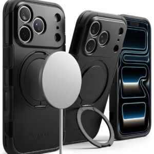 RINGKE ALLES MAGNETINIS MagSafe DĖKLAS iPhone 17 Pro / 18 Pro JUODAS - Image 5