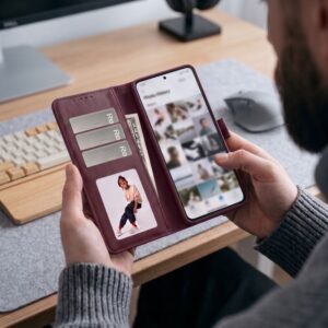 Tech-Protect PINIGINĖS TIPO DĖKLAS XIAOMI REDMI NOTE 17 Pro Max 5G MULBERRY - Image 5