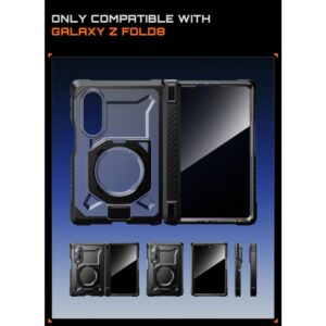 SupCase UB GRIP MAG MagSafe Samsung Galaxy Z FOLD 8 PRIVACY STIKLAS JUODAS - Image 5