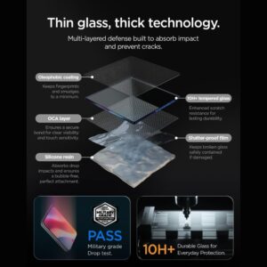GRŪDINTAS STIKLAS Spigen GLAS.TR EZ FIT PRO HD AC 2-PACK IPHONE DUO CLEAR - Image 5