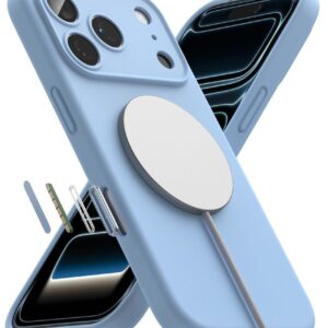 RINGKE SILICONE MAGNETIC MAGSAFE iPhone 17 PRO MAX / 18 PRO MAX ŠVIESIAI MĖLYNAS - Image 5