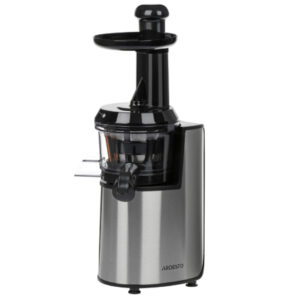 ARDESTO sraigtinė sulčiaspaudė, 200W, dubuo-0.6L, tirščių indas-0.6L, plastikas/geležis, sidabrinė-juoda