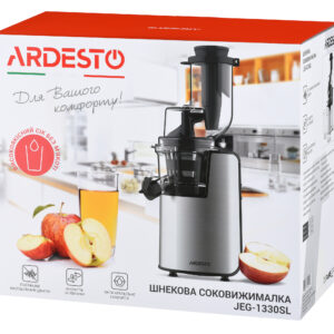 ARDESTO sraigtinė sulčiaspaudė, 200W, dubuo-0.6L, tirščių indas-0.6L, plastikas/geležis, sidabrinė-juoda - Image 18