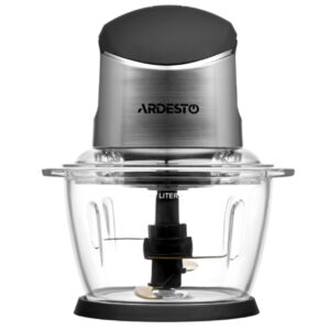 ARDESTO smulkintuvas, 400W, dubuo-1000ml, stiklinis, plastiko/geležies korpusas, juoda-sidabrinė
