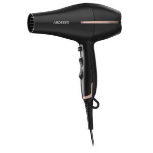 ARDESTO Plaukų džiovintuvas HD-Y220PRO, 1850-2200W, 2 greičiai, 3 temperatūros nustatymai, difuzorius, juoda+auksinė - Image 6