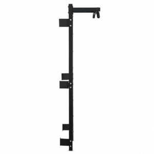 Gimnastikos sienelė 228 cm, prisitraukimų skersinis vaikams ir suaugusiems, juoda MOVEPRO - Image 6