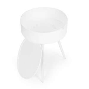 Apvalus naktinis stalelis su nuimamu plastikiniu viršumi - ModernHome - Image 6