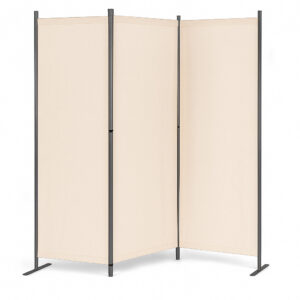 Sulankstoma 3 dalių sodo ir kambario pertvara 167x164 cm smėlio spalvos MultiGarden - Image 6