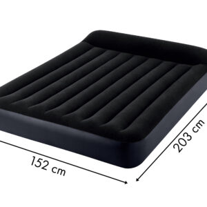 Pripučiamas čiužinys 203x152 cm su pompa, veliūrinė lova Intex 64150ND - Image 6