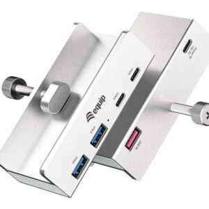 Equip 128967 sąsajos šakotuvas USB 3.2 Gen 1 (3.1 Gen 1) Type-A 5000 Mbit/ai Aliuminis - Image 3