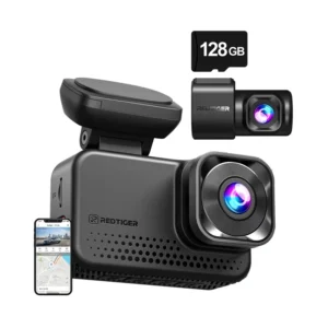 REDTIGER VC70 „Wi-Fi“ 4K + 2.5K 128 GB vaizdo registratorius
