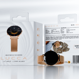 Išmanusis laikrodis Forever Lucca SB-370, rožinio aukso spalvos – su leopardo raštu - Image 13