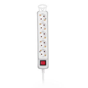 2E Power strip 5m, 5xTypeF, 16A, white - Image 5
