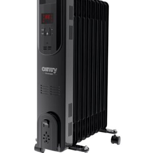 Elektrinis aliejinis šildytuvas su nuotolinio valdymo pulteliu CAMRY CR 7810 9 briaunos juodos spalvos