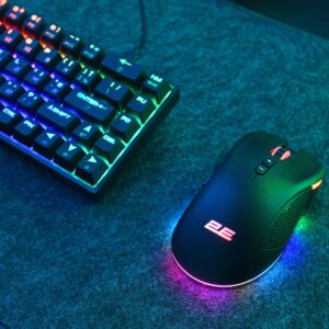 2E Gaming pelė MG350 WL, RGB USB juoda - Image 6