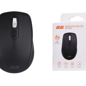 2E Pelė MF225 Silent, WL/BT, juoda - Image 3