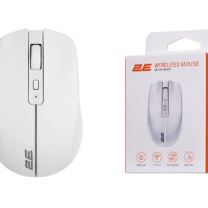 2E Pelė MF270 Silent įkraunama belaidė balta - Image 2