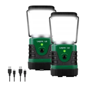 LEPRO 3300008-2 kempingo lempa, 4400mAh, 2 vnt. pakuotė