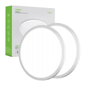 LEPRO 1500039-DW-EU-2 Lubinis šviestuvas, 24W, 2400 lm, 2 vnt. pakuotė