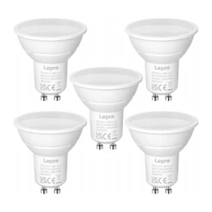 LEPRO 200073-WW-EU-5 GU10 LED Bulb, 4.5W, 345 lm, 2700K, 100°, 5-pack