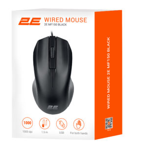 2E Pelė MF150 USB juoda - Image 3