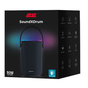 2E nešiojamasis garsiakalbis SoundXDrum TWS, belaidis, atsparus vandeniui, juodas - Image 7