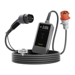 Nešiojamas elektromobilių įkroviklis 22kW 10m