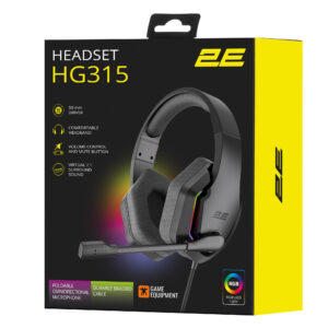 2E žaidimų ausinės HG315 RGB USB 7.1 juodos - Image 2