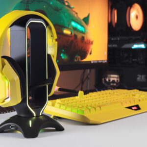 2E Gaming ausinės HG315, 7.1, USB-A, RGB, 2m, geltonos - Image 3