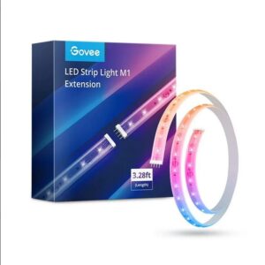 "GOVEE H100E" LED JUOSTOS PRAILGINTUVAS 1 M, RGBIC+, SUDERINAMUMAS SU KITOMIS MEDŽIAGOMIS