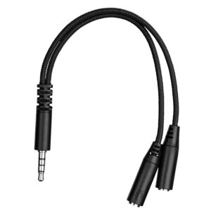 2E žaidimų ausinės HG300, mini-jack/dvigubas 3.5mm, LED, 2m, juodos - Image 2