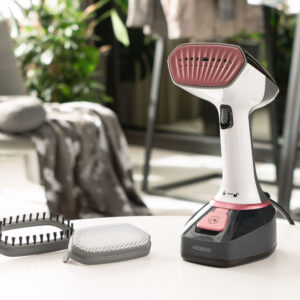 ARDESTO Rankinis garintuvas SI-S1400, 1400W, 280ml, garų pliūpsnis, nuolatinis garų srautas - 22g, keraminis padas, baltas-juodas - Image 15
