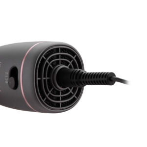 ARDESTO plaukų džiovintuvas-šepetys Pink Touch, 1200W, 2 greičiai, 2 temperatūros nustatymai, jonizacija, LED ekranas, 4 antgaliai, pilka+rožinė - Image 12