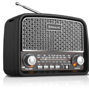 Radijas REAL-EL X-520 juodos spalvos