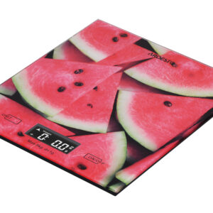 ARDESTO virtuvinės svarstyklės Wаtermelon 5kg, AAAx2 pridedamos, stiklinės, spalvotos - Image 4