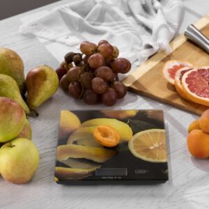 ARDESTO virtuvinės svarstyklės Lemon 5kg, AAAx2 pridedamos, stiklinės, spalvotos - Image 5