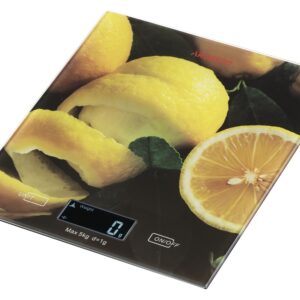 ARDESTO virtuvinės svarstyklės Lemon 5kg, AAAx2 pridedamos, stiklinės, spalvotos - Image 4
