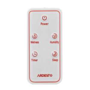 ARDESTO ultragarsinis oro drėkintuvas, 40m2, 4L, 300ml/h, elektr. valdymas, nuotolinio valdymo pultas, viršutinis vandens pildymas, baltas - Image 3