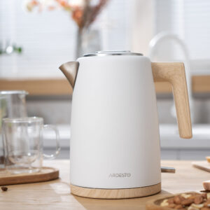 ARDESTO elektrinis virdulys EKL-F420WWD, 1,7 l, metalinis, matinis, Strix, baltas - Image 5