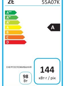 2E TV televizorius 55" LED 4K 60Hz Smart Google TV juodas - Image 2