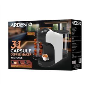 ARDESTO kapsulinis kavos aparatas, 0.8l, Nespresso, Nescafe Dolce Gusto kapsulės, malta kava, jutiklinis valdymas, baltas - Image 5