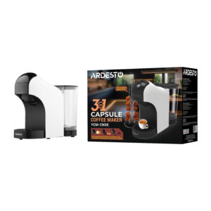 ARDESTO kapsulinis kavos aparatas, 0.8l, Nespresso, Nescafe Dolce Gusto kapsulės, malta kava, jutiklinis valdymas, baltas - Image 2