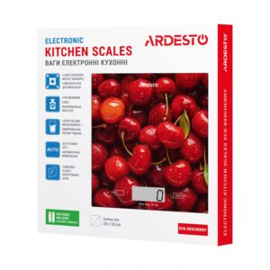 ARDESTO virtuvinės svarstyklės CHERRY, 5kg, AAAx2 pridedamos, stiklinės, spalvotos - Image 6