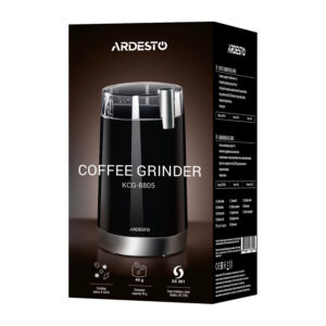 ARDESTO Kavamalė rotacinė 150W, pupelių talpa-45g, plastikas, juoda - Image 2